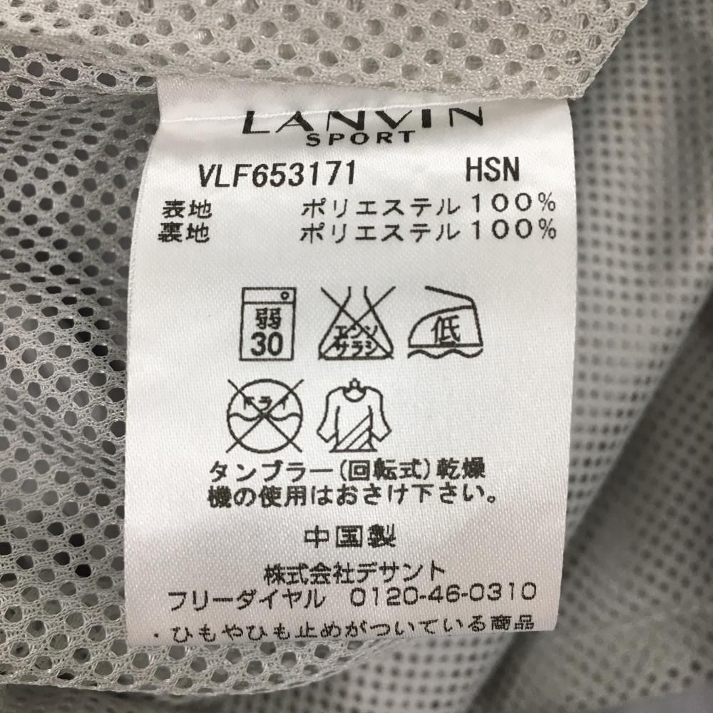 【本革】type A-２（４０）U.S.ARMY AIR FORCES 美品】ランバンスポール 半袖ジップワンピース グレー×白 ドット