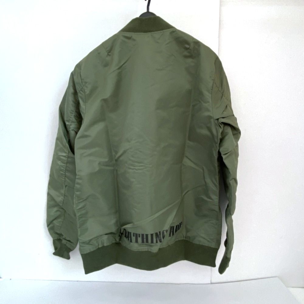 エイプ ma1 ミリタリー ジャケット L ナイロン フライト グリーン アベイシングエイプ A BATHING APE MA-1 フライトジャケット