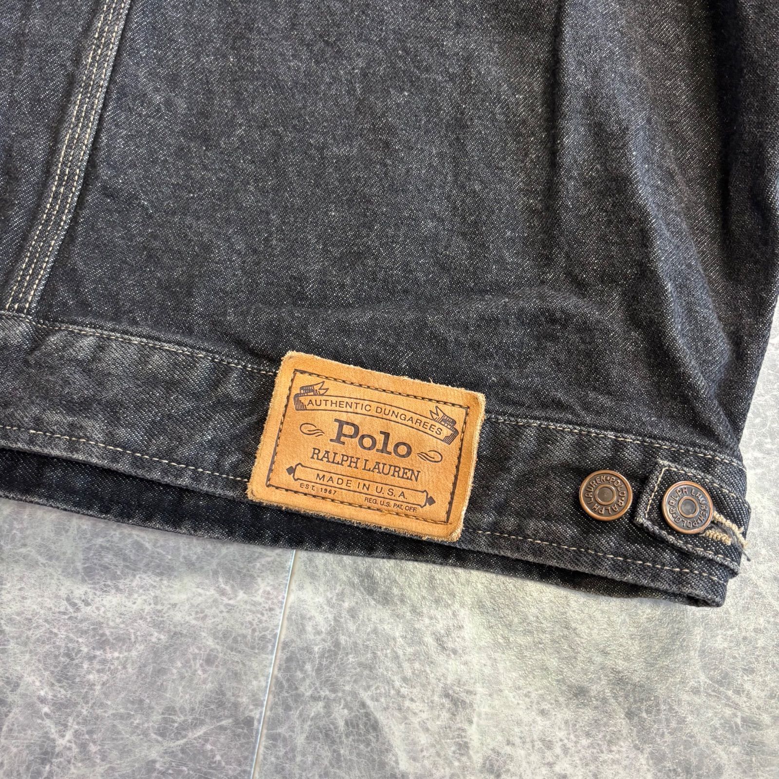 Polo Ralph Lauren 90s USA製 先染めブラック ジージャン 1990s 
