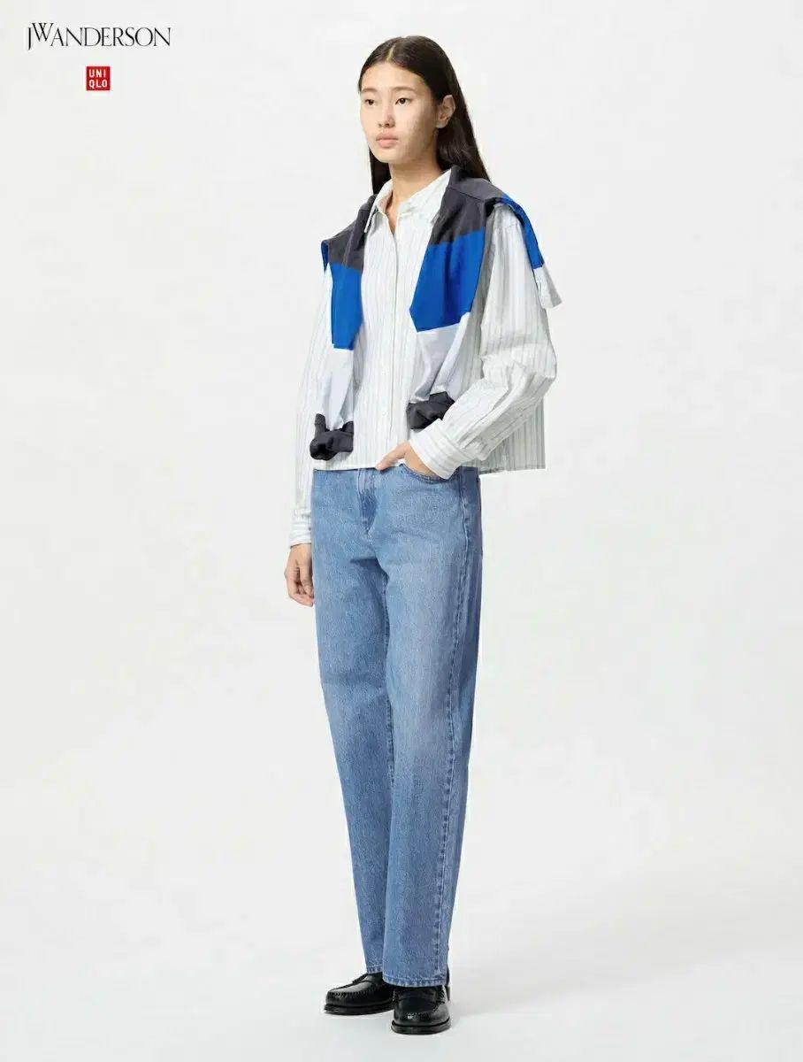 UNIQLO ユニクロ jw アンダーソン ストレートジーンズ 25 65 Blue