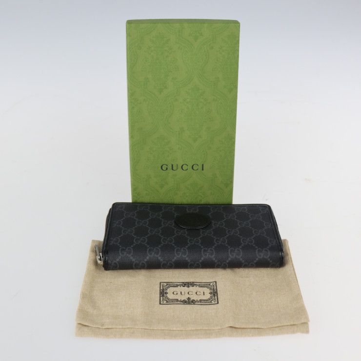 GUCCI グッチ ジップアラウンドウォレット 長財布 673003 GGスプリーム