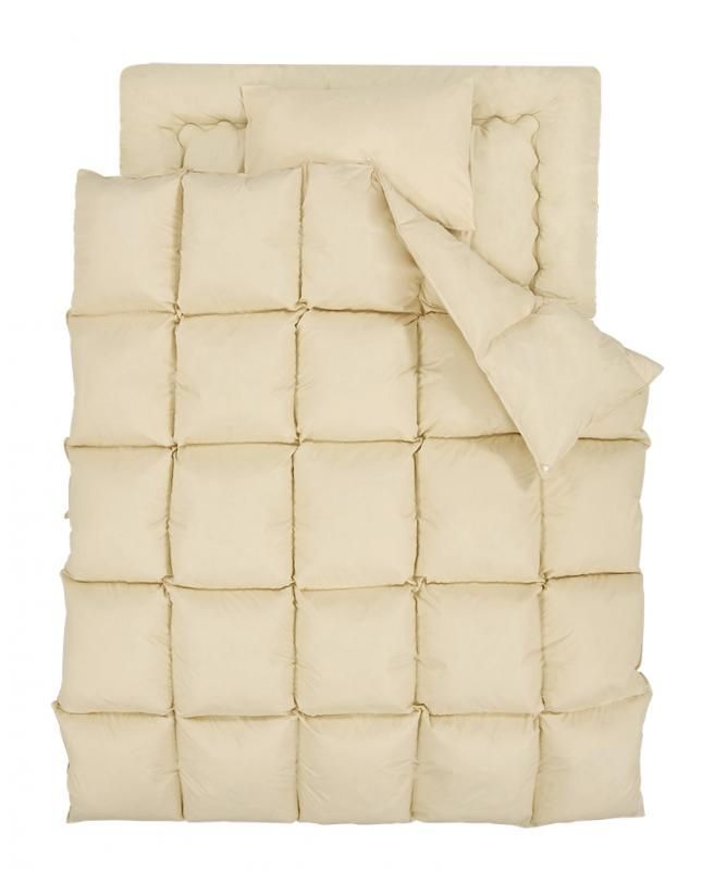 綿桂 セミダブル羊毛敷きパッド アイボリー・キルティング Colorsroom