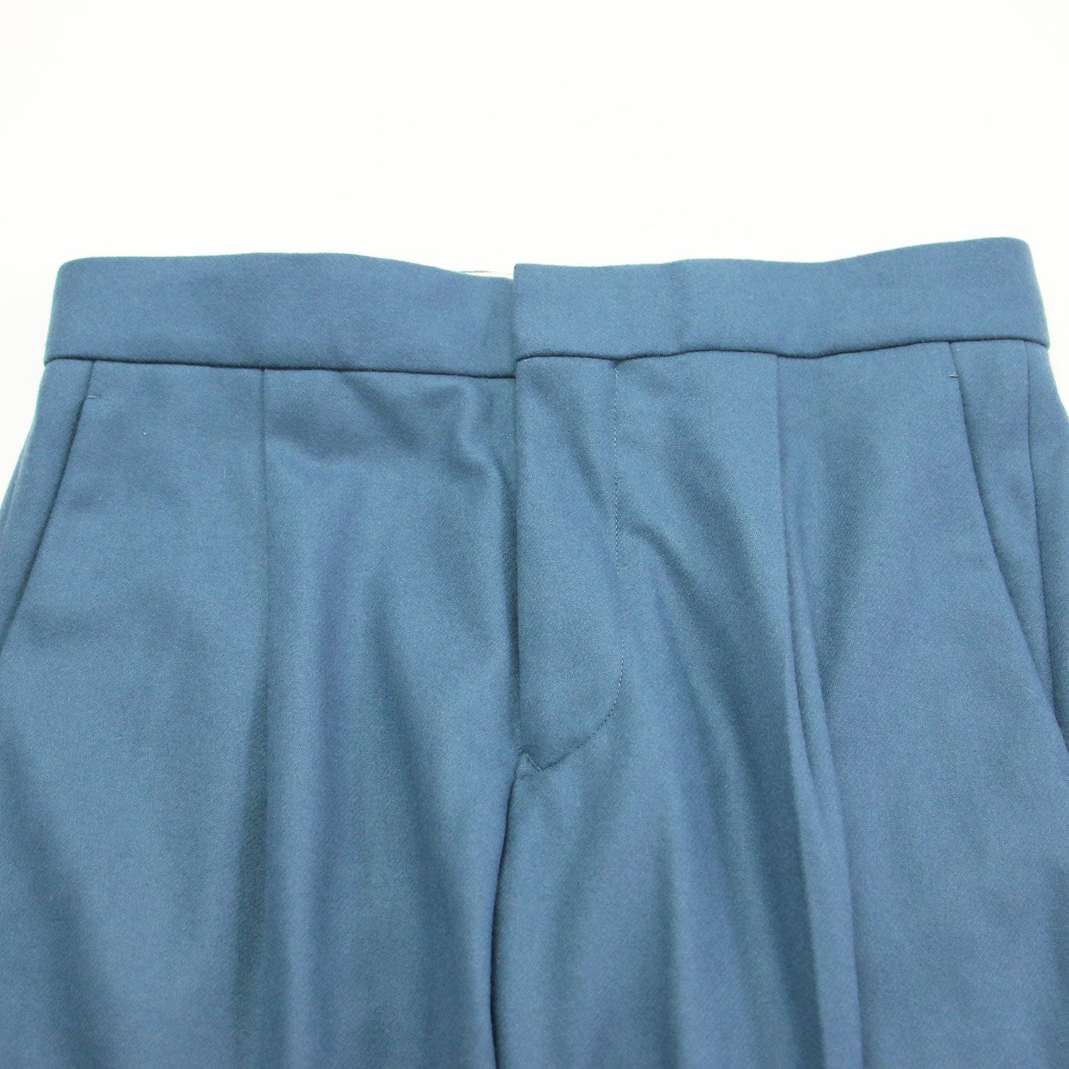 DRAWER ドゥロワー パンツ ブルー サイズ:36(S) | 20秋冬 ウール