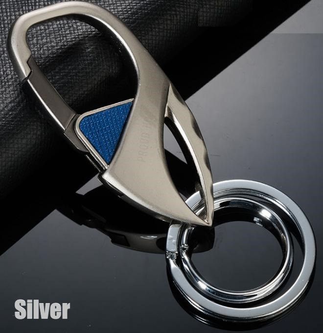 カラビナ 付き キーホルダー キーリング ダブルリング キーフック