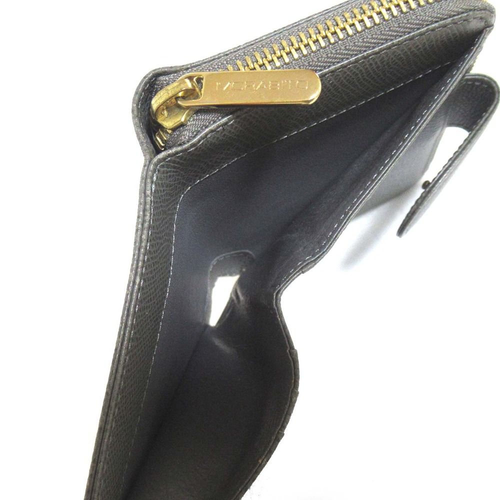 美品 MORABITO モラビト レザー ラウンドジップ コンパクト