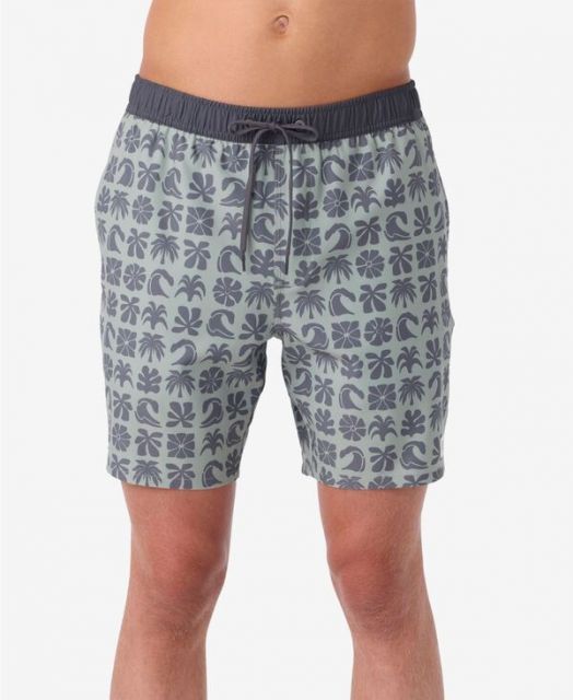 送料無料 オニール メンズ ハーフパンツ ショーツ 水着 Men s Hermosa Elastic Waist Lined 17 Swim Shorts Seagrass 2