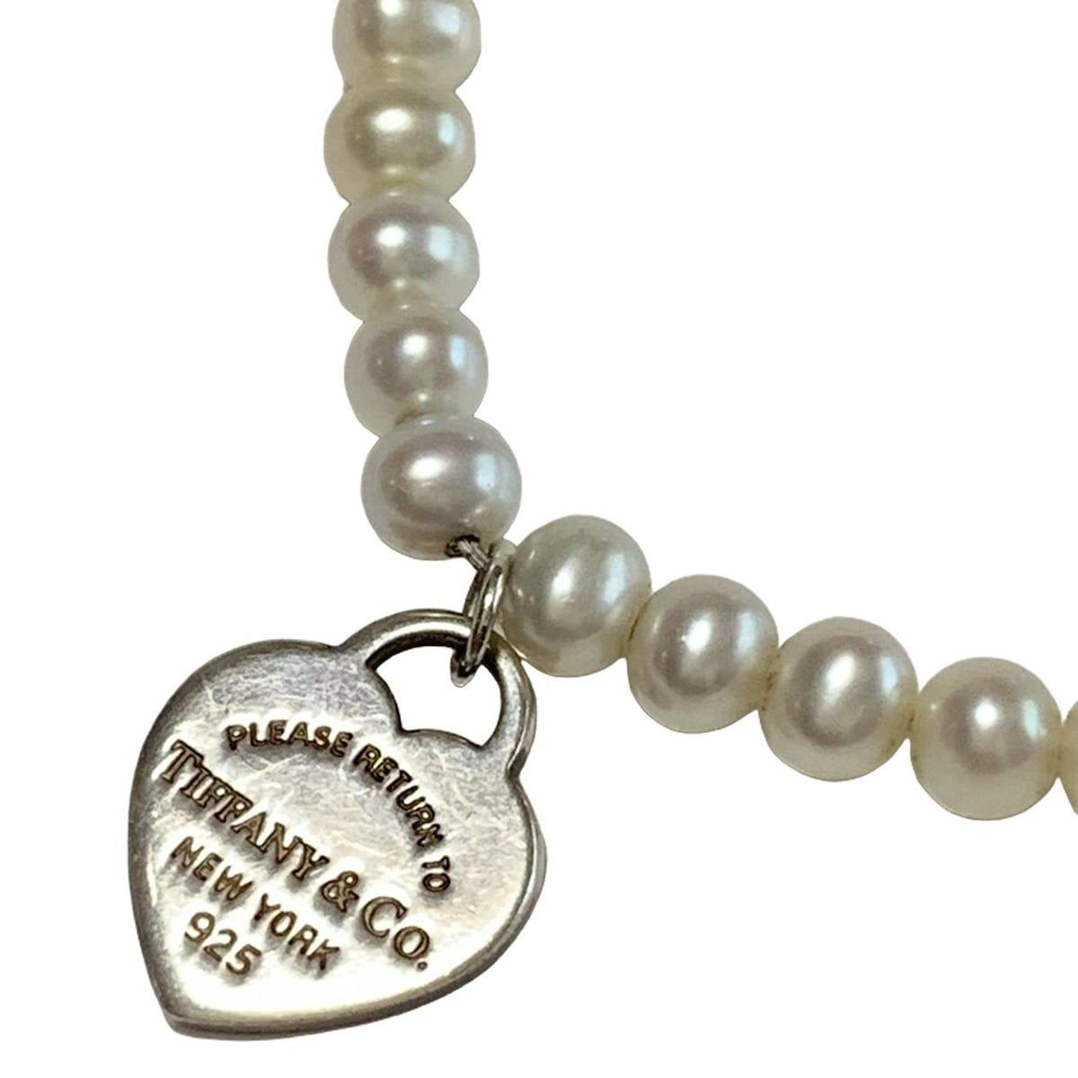 TIFFANY-Co. ティファニー ブレスレット リターントゥハート シルバー×白