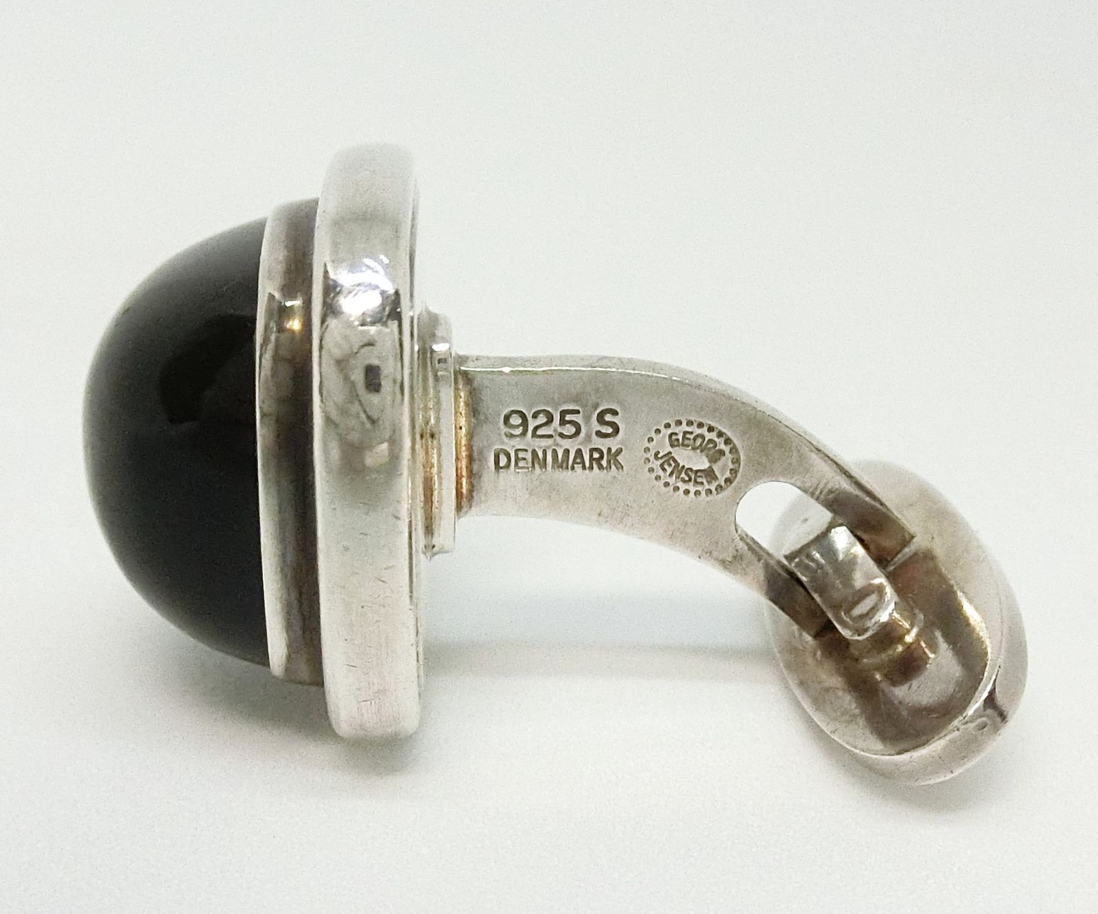  ジョージジェンセン カフリンクス シルバー×オニキス ジョージジェンセン Georg Jensen オニキス カフス 44H シルバー