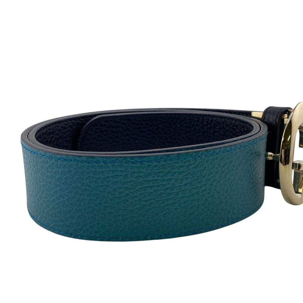 GUCCI グッチ リバーシブル GG ロゴ バックル レザー ベルト 極美品 5％OFF フォロワークーポン！！】GUCCI グッチ リバーシブル