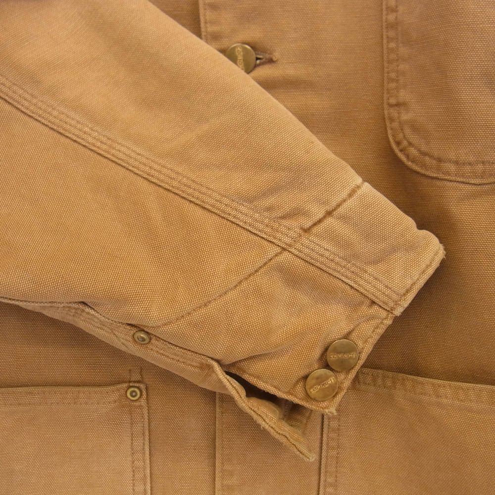 Carhartt カーハート 90s USA製 襟コーデュロイ ダック生地 裏地