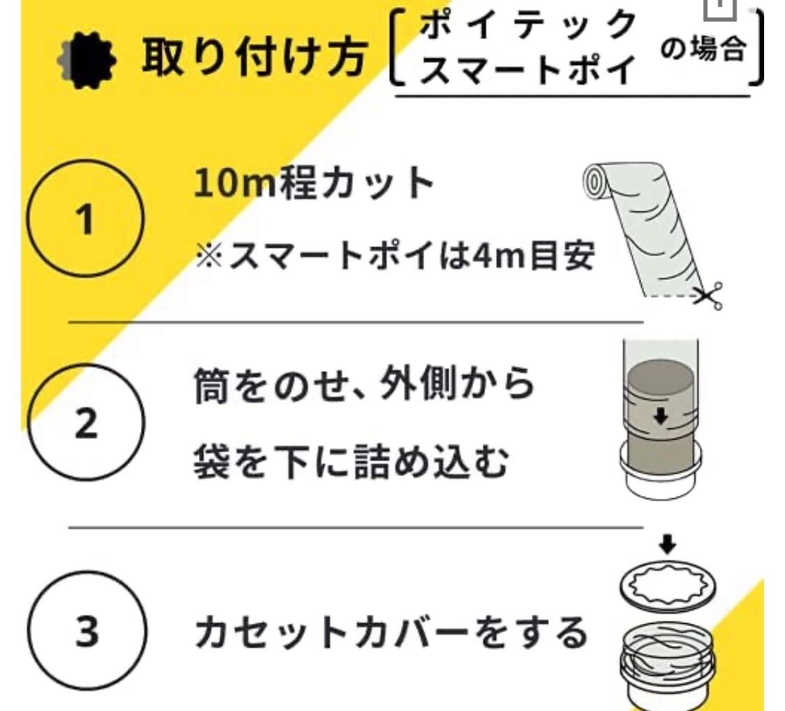 4m5枚 ポイテック ニオイポイ　カートリッジスペアフィルム