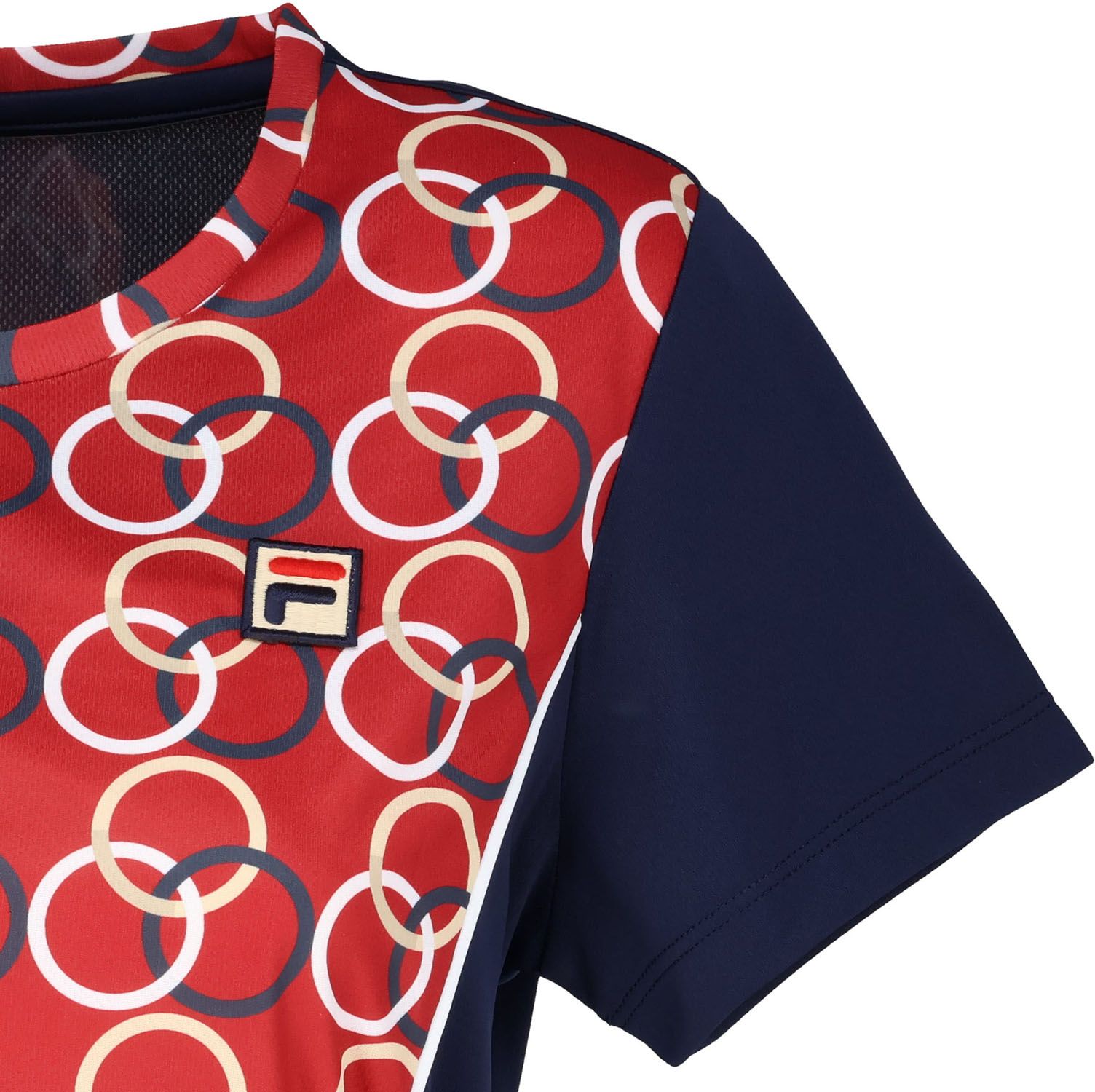 フィラ FILA テニス ゲームシャツ ウェア レディース ウィメンズ 女性 大人 半袖 Tシャツ トップス ウェア ロゴ スッキリ ギャザー 部活動 クラブ サークル スクール チーム EL0201 12C ダークブルー LLC-HASEGAWATOSO_COM