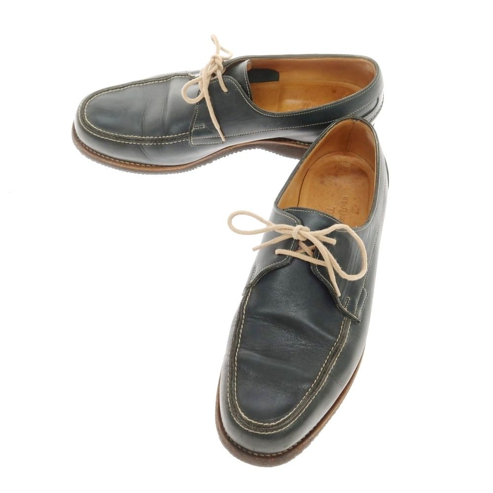 ジョンロブ John Lobb トリニダード デッキシューズ ダークグリーン サイズ7E メンズ
