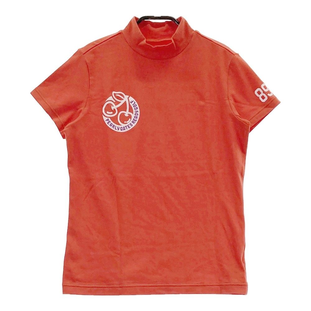 パーリーゲイツ 半袖ハイネック 赤 美品】PEARLY GATES パーリーゲイツ