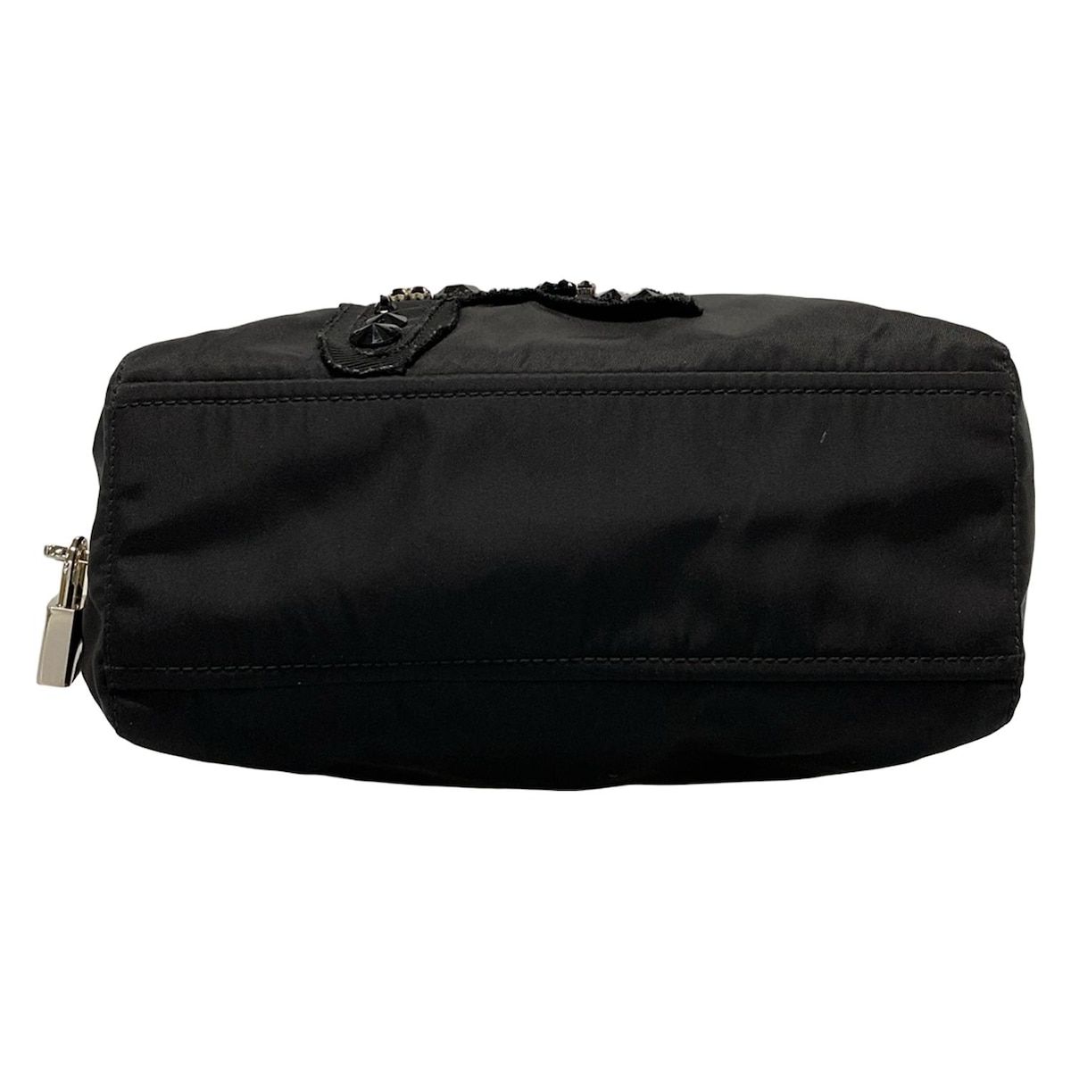 PRADA(プラダ) ハンドバッグ トライアングルロゴ 黒 クマ PRADA(プラダ) ハンドバッグ トライアングルロゴ 黒 クマ