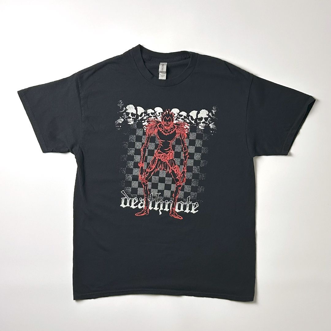 デスノート Tシャツ ダークブラウン アニメTシャツ DEATH NOTE アニメTシャツ L ブラック リューク 死神 デスノート