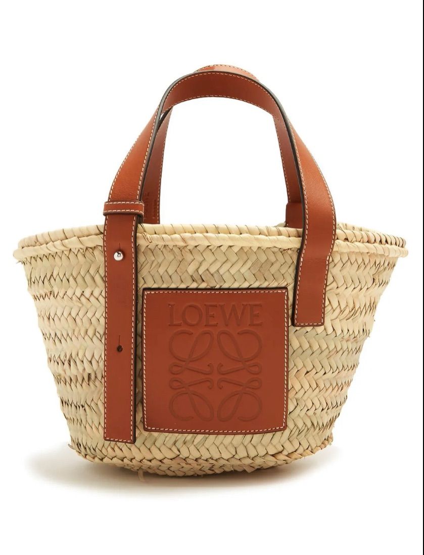＊送料・関税込み＊ ロエベ ロゴトートバッグ カゴバッグ 送料・関税込み【LOEWE】スモール ラフィア ロゴ トートバッグ