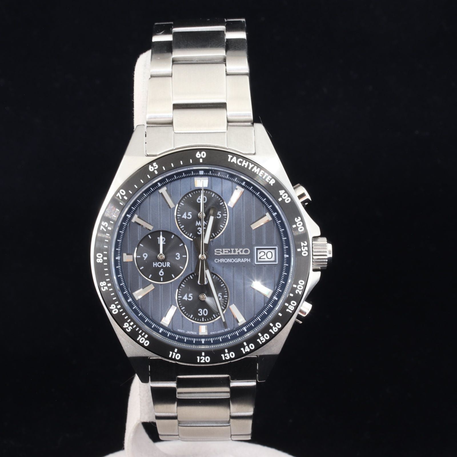 ITAXZV39PWR8 SEIKO セイコーセレクション Sシリーズ QZ|SS SBTR041 クロノグラフ ブルーグレー文字盤 メンズ腕時計
