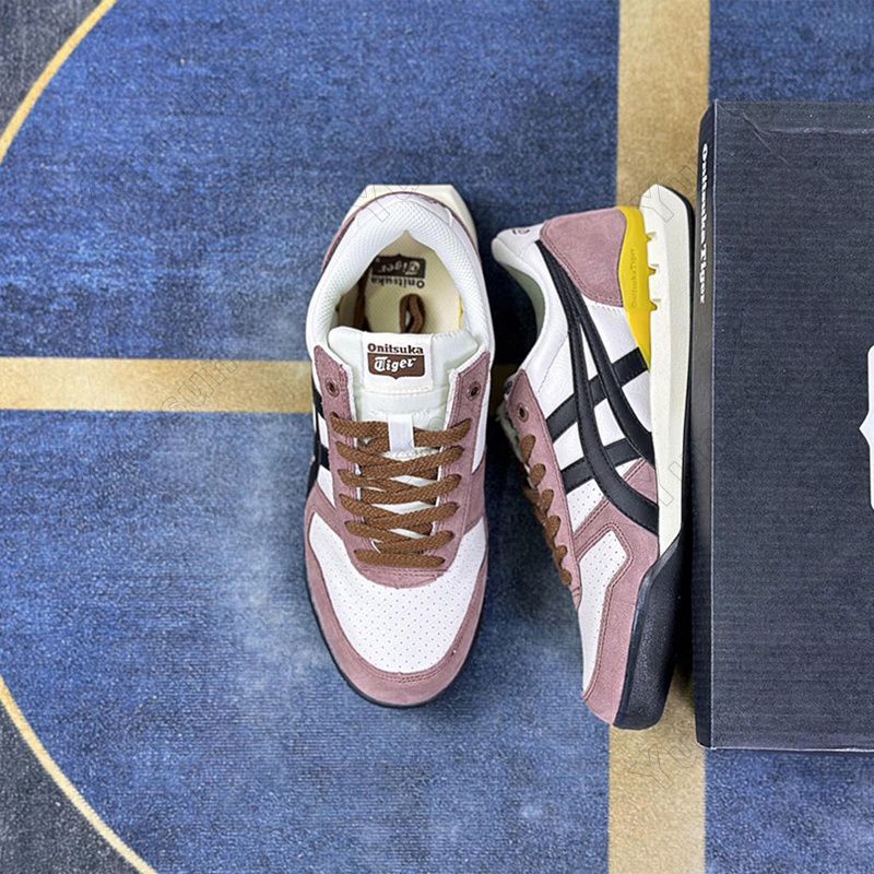 Onitsuka Tiger アシックス ランニングシューズ メンズ スニーカー Ultimate 81 EX メンズ 陸上/ランニング ランニングシューズ 軽量 クッション性 厚底 大きいサイズ