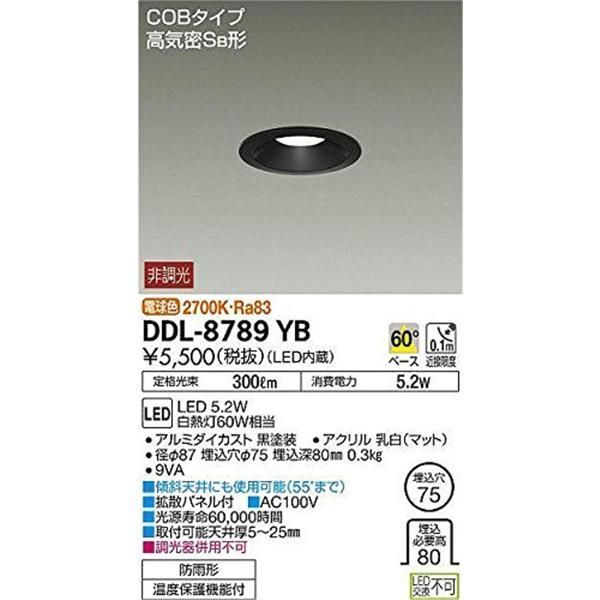 大光電機(DAIKO) ダウンライト(軒下兼用) LED 2.8W 電球色 2700K DDL