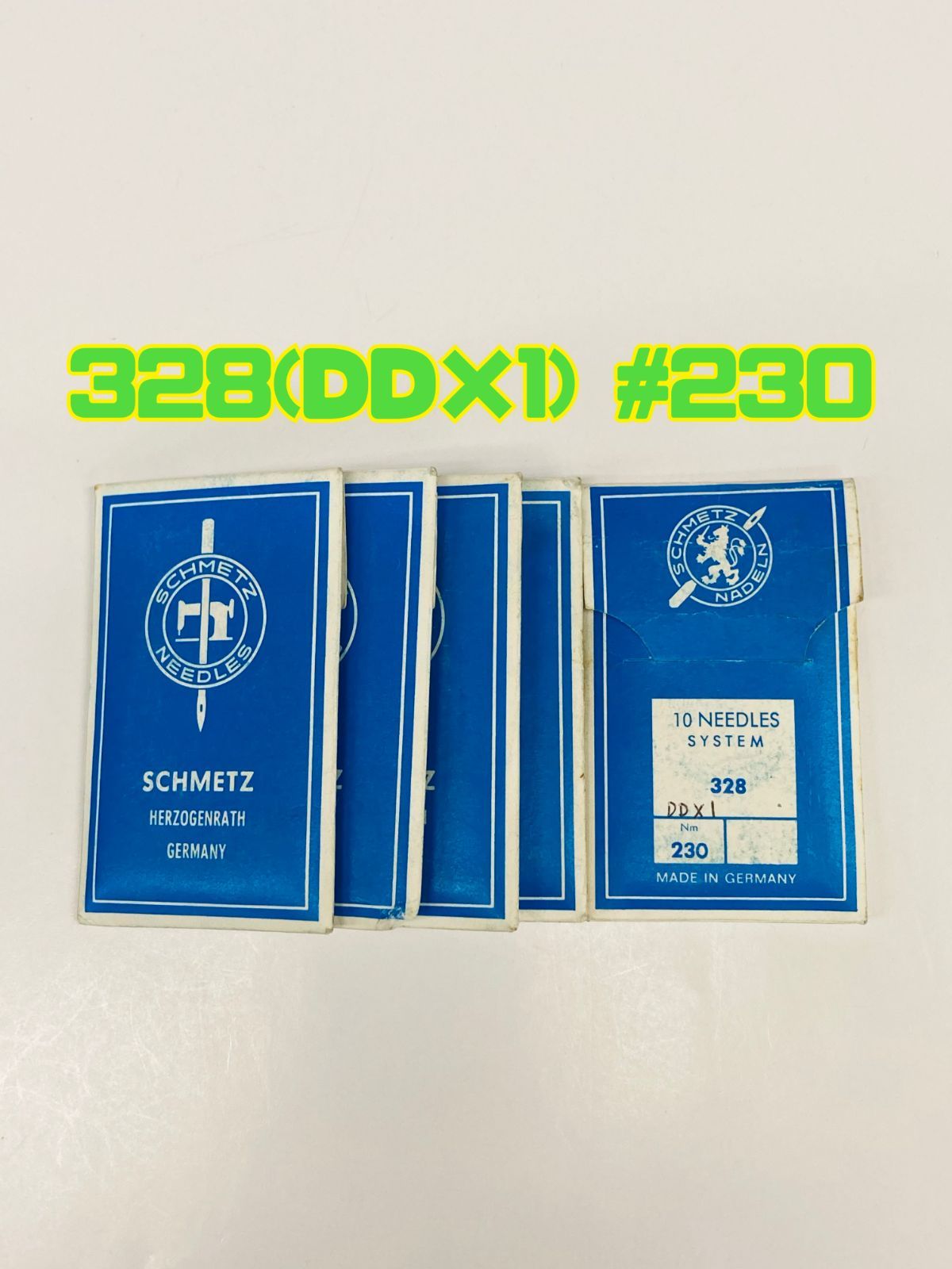 334.ドイツ製 シュメッツ ミシン針 工業用 厚物用 328(DDx1)  #230 (#26) 50本