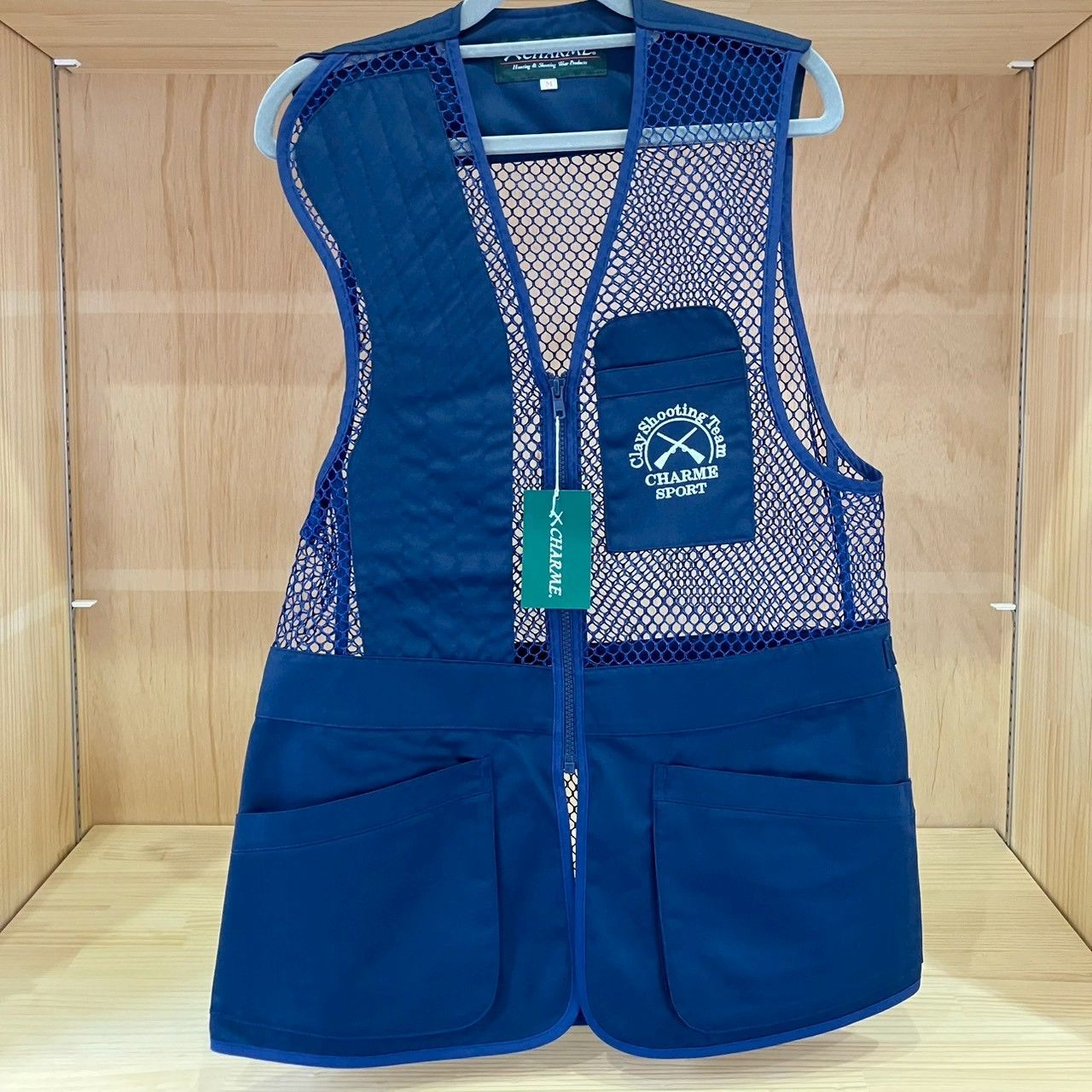 射撃用品〉シャルム商会 メッシュ射撃ベスト No.3000 射撃ベスト_