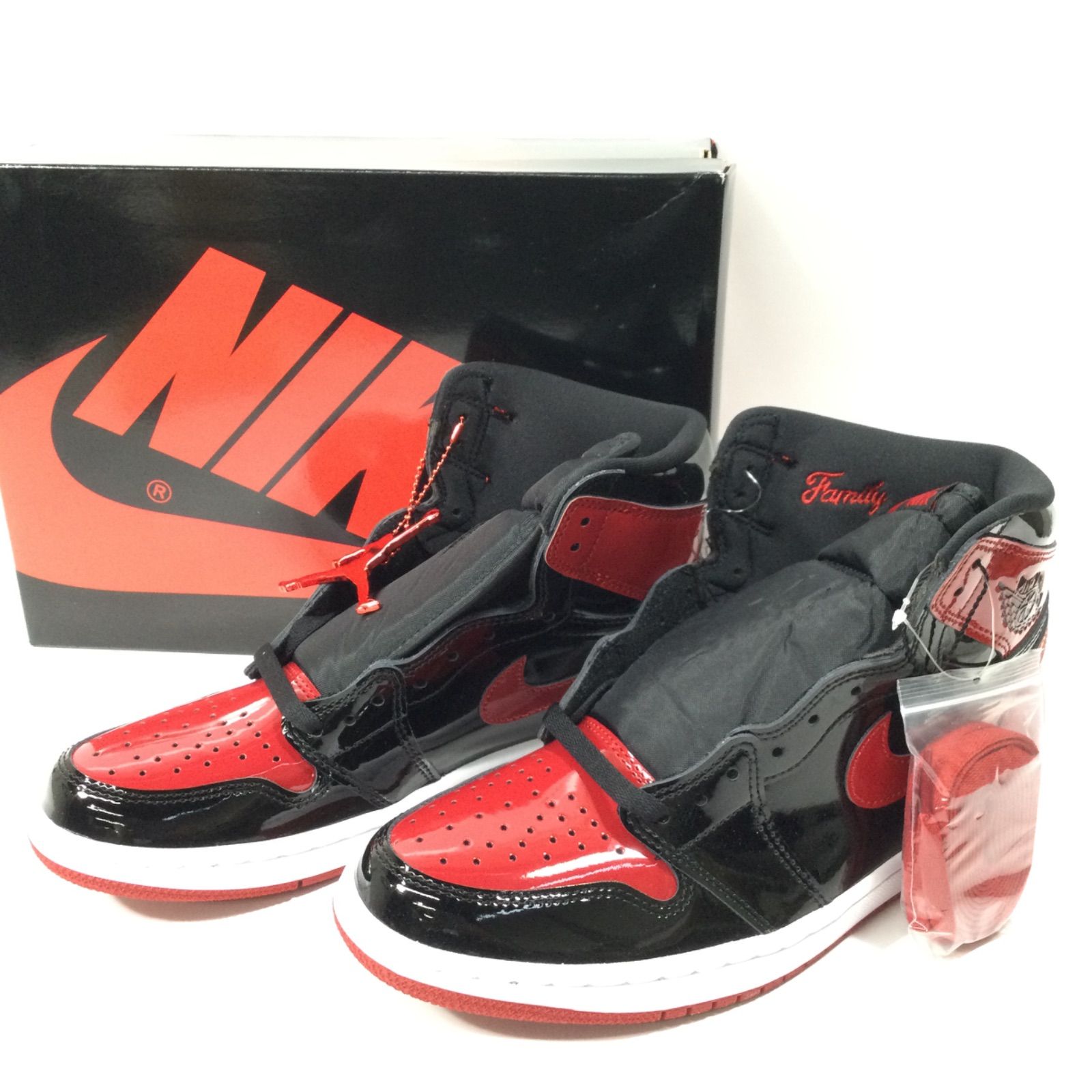 未使用】NIKE AIR JORDAN 1 HIGH OG Patent Bred ナイキ エア ...