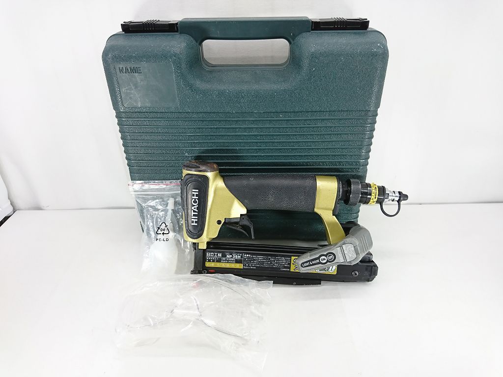 s24t-0363n【中古】HITACHI 日立工機 35mm 高圧ピン釘打機 NP35H