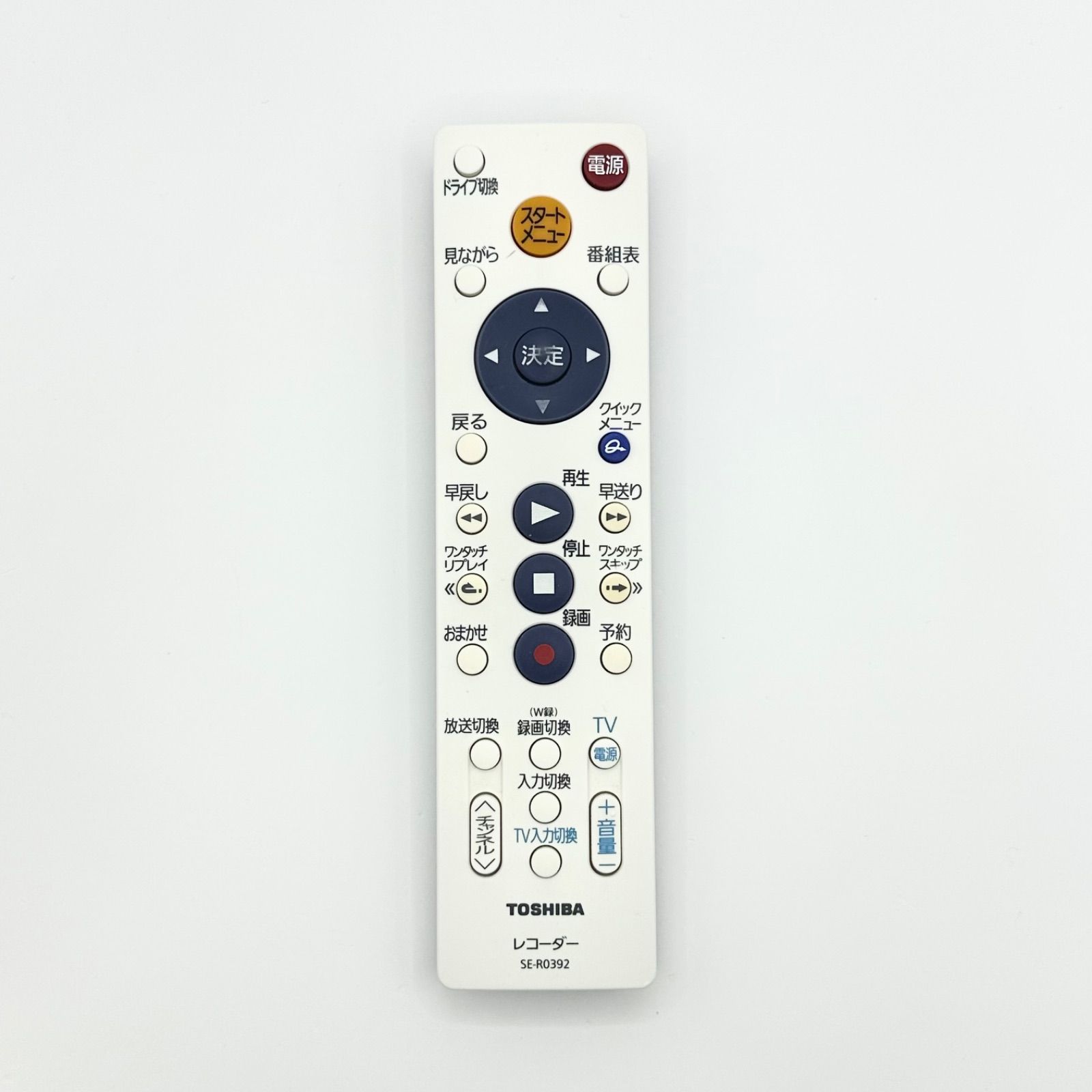 東芝DVDレコーダーシンプルリモコン - レコーダー