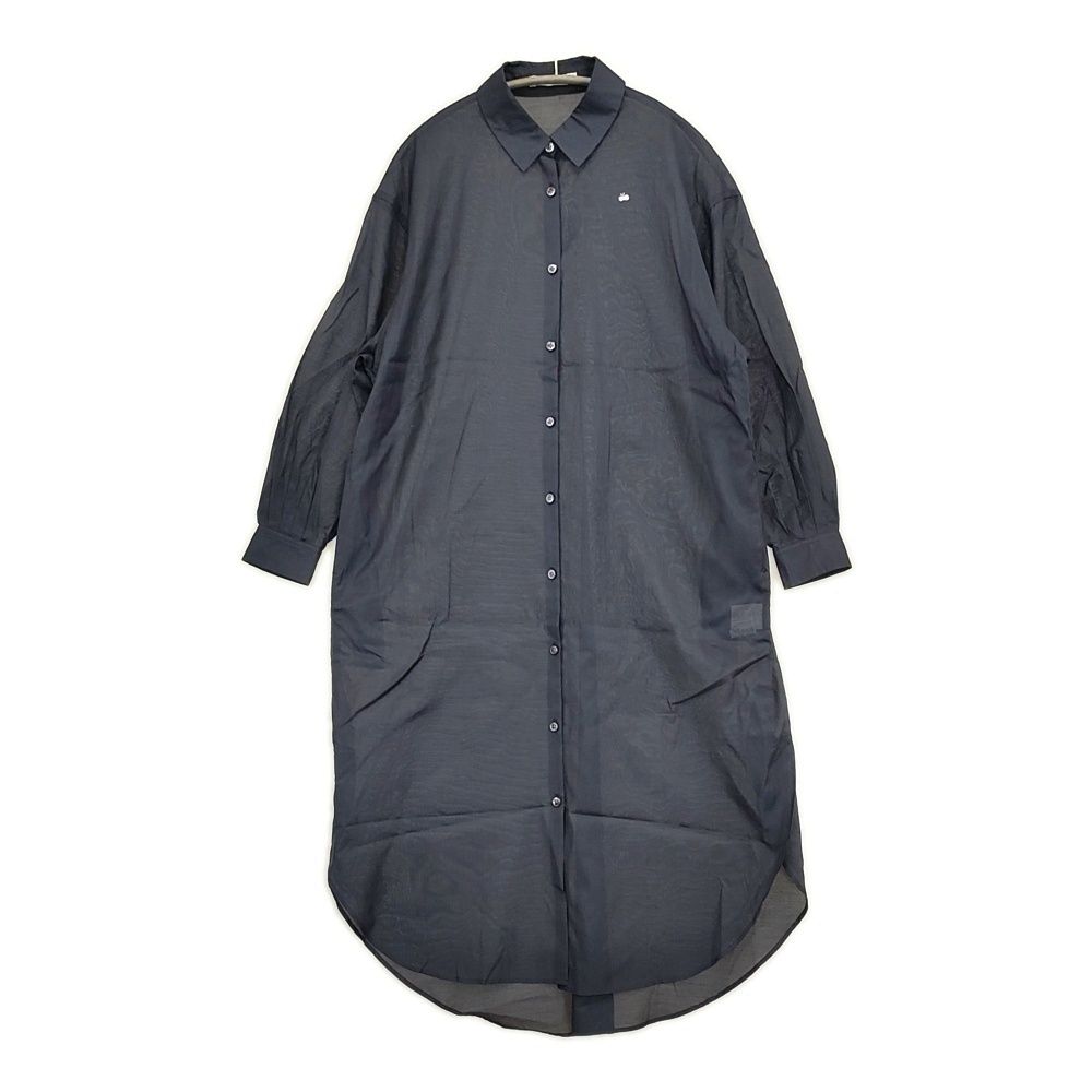 mina perhonen neutraali valoa 36 シャツドレス 定68200円 シルク