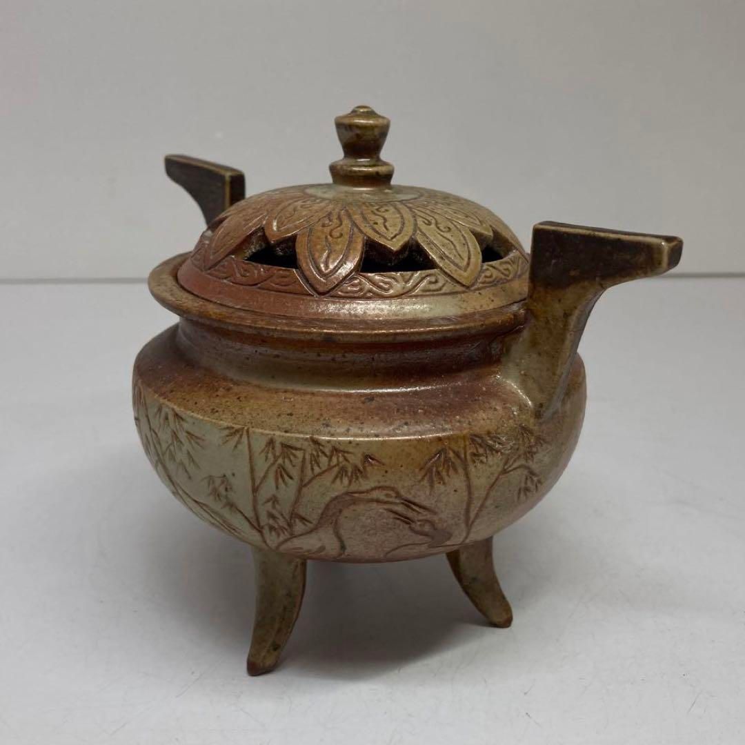 備前焼　三足香炉　東さ5-1213② 備前焼 三足香炉 東さ5-1213② - メルカリ