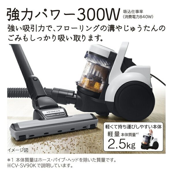 サイクロン式クリーナー HITACHI CV-SV 90 K-W