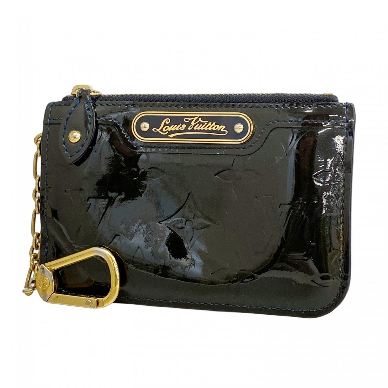 ルイ ヴィトン Louis Vuitton ルイ ヴィトン 財布 コインケース ヴェルニ ポシェットクレNM M91462 ブルーアンフィニレディース
