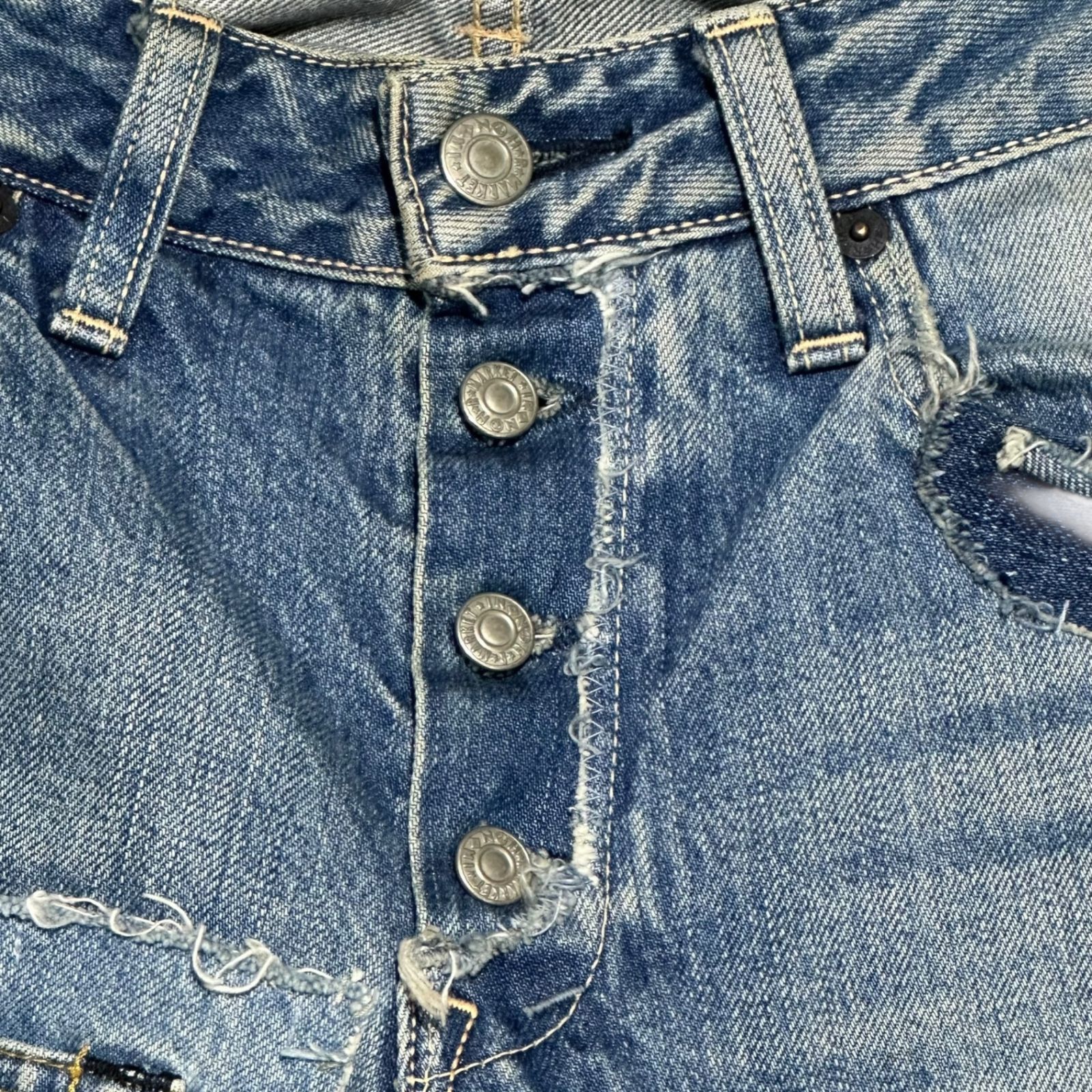BLUE BLUE(ブルーブルー) Patchwork Remake Denim Pants パッチワーク