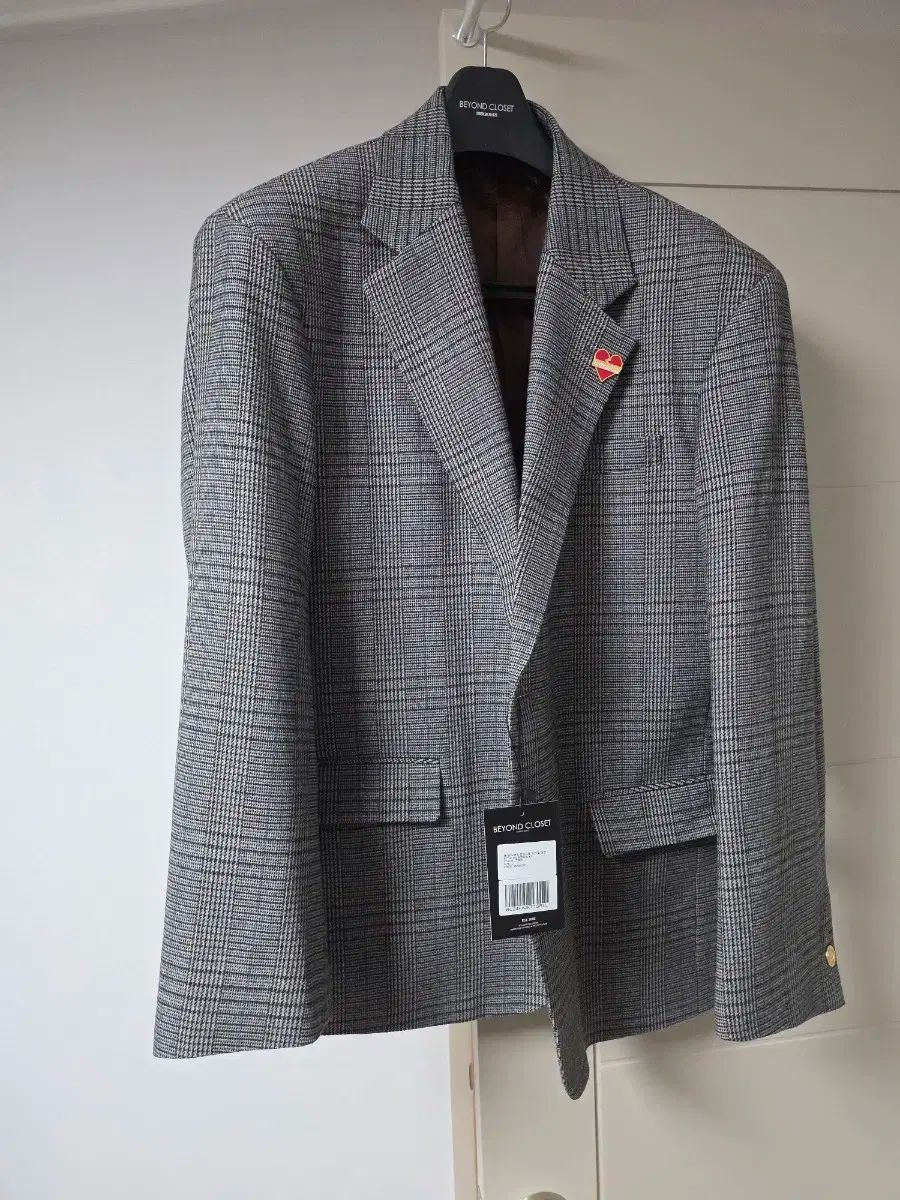 ビヨンドクローゼット ノマンティック パリジャン チェック ウール ジャケット グレー L