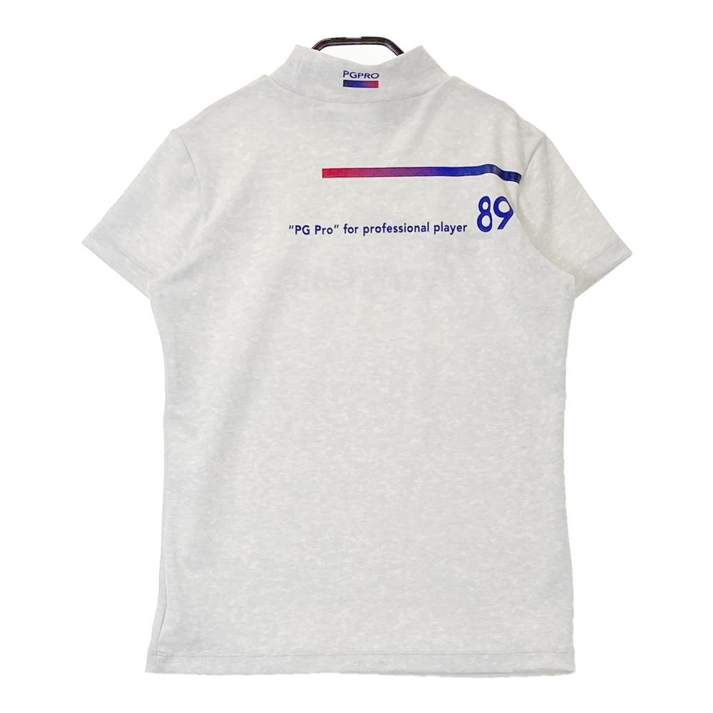 サイズ 0 PEARLY GATES パーリーゲイツ PGPRO ハイネック 半袖Tシャツ 総柄 グレー系 240101423561 ゴルフウェア レディース ストスト