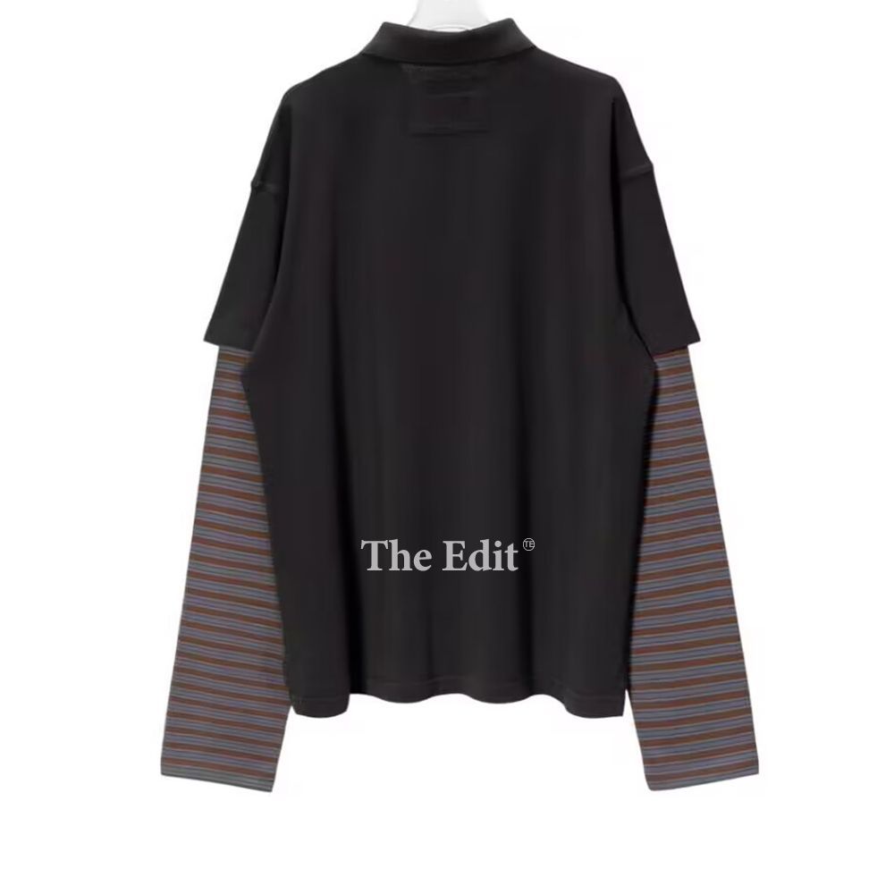 ERL ストライプスリーブ ポロシャツ XS ほぼ新品