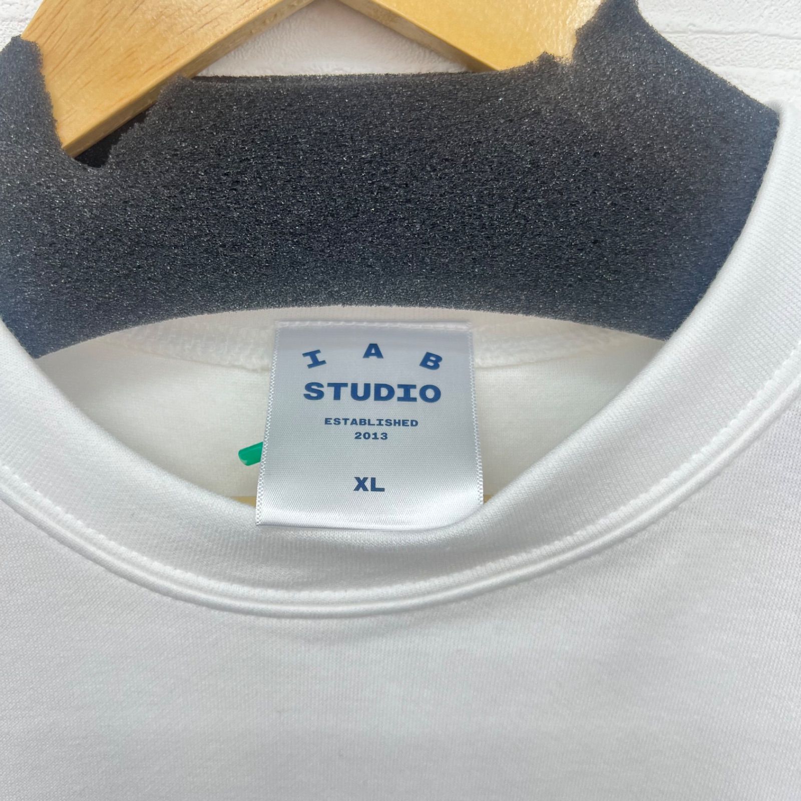 IAB Studio Henry's Pizza L/S Tee XLサイズ ホワイト ヘンリーズピザ