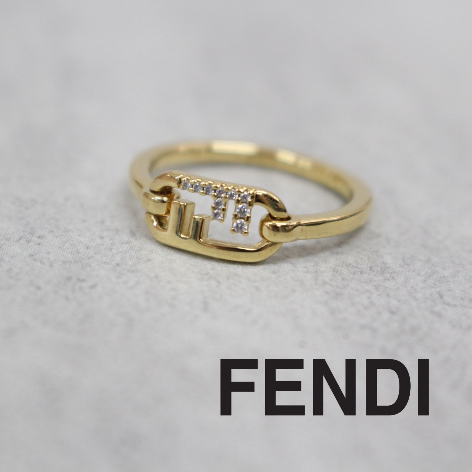 S156)【美品/現行品】FENDI/フェンディ オーロックリング ゴールド