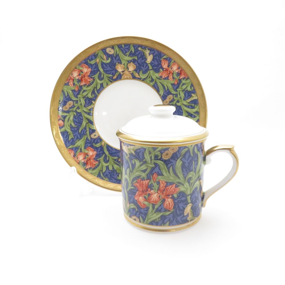 美品 WILLIAM MORRIS ウィリアムモリス NIKKO ニッコー 蓋付き 
