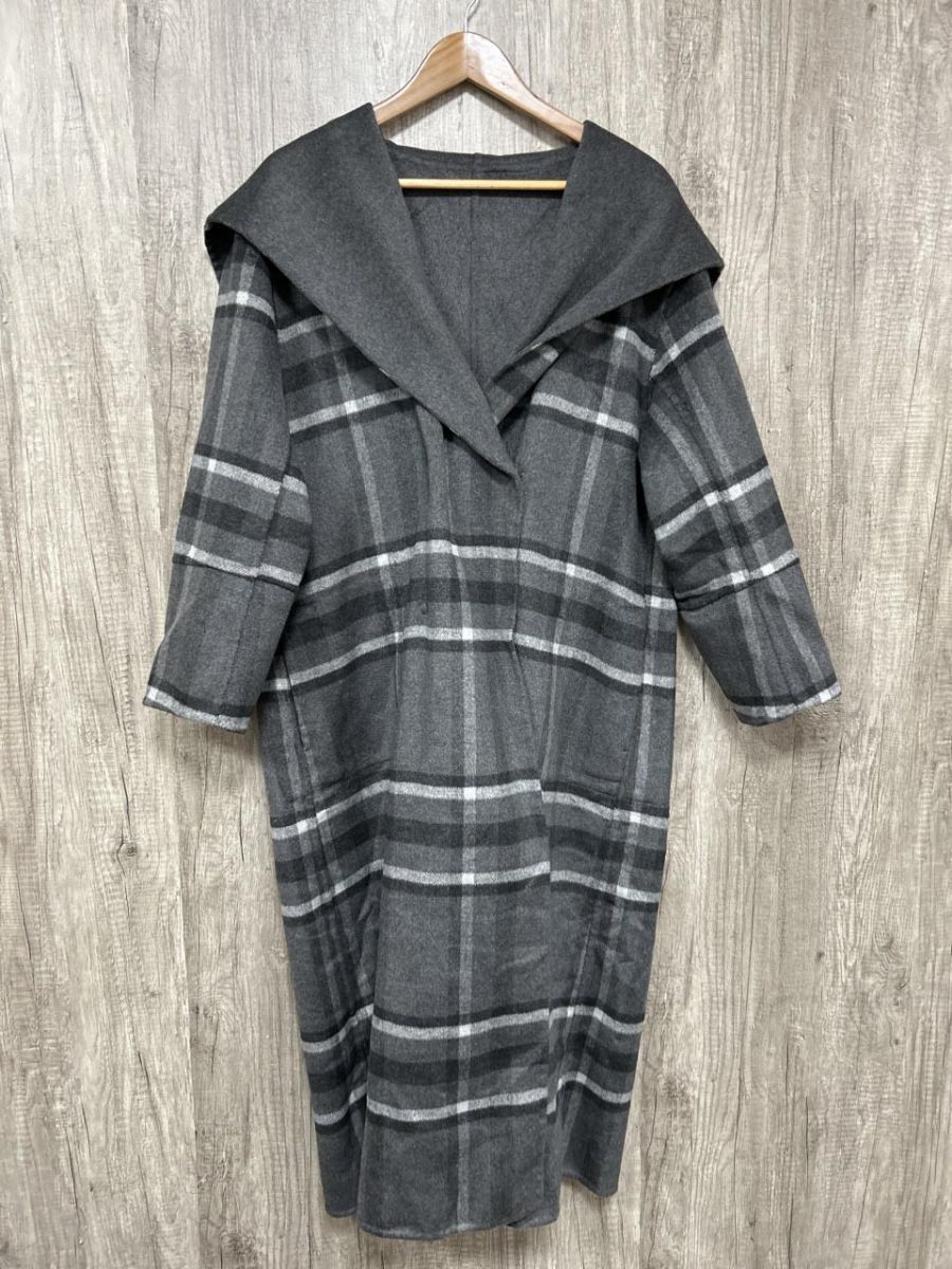 美品 ALEXIA STAM アリシアスタン タグ付 チェック柄 リバーシブル