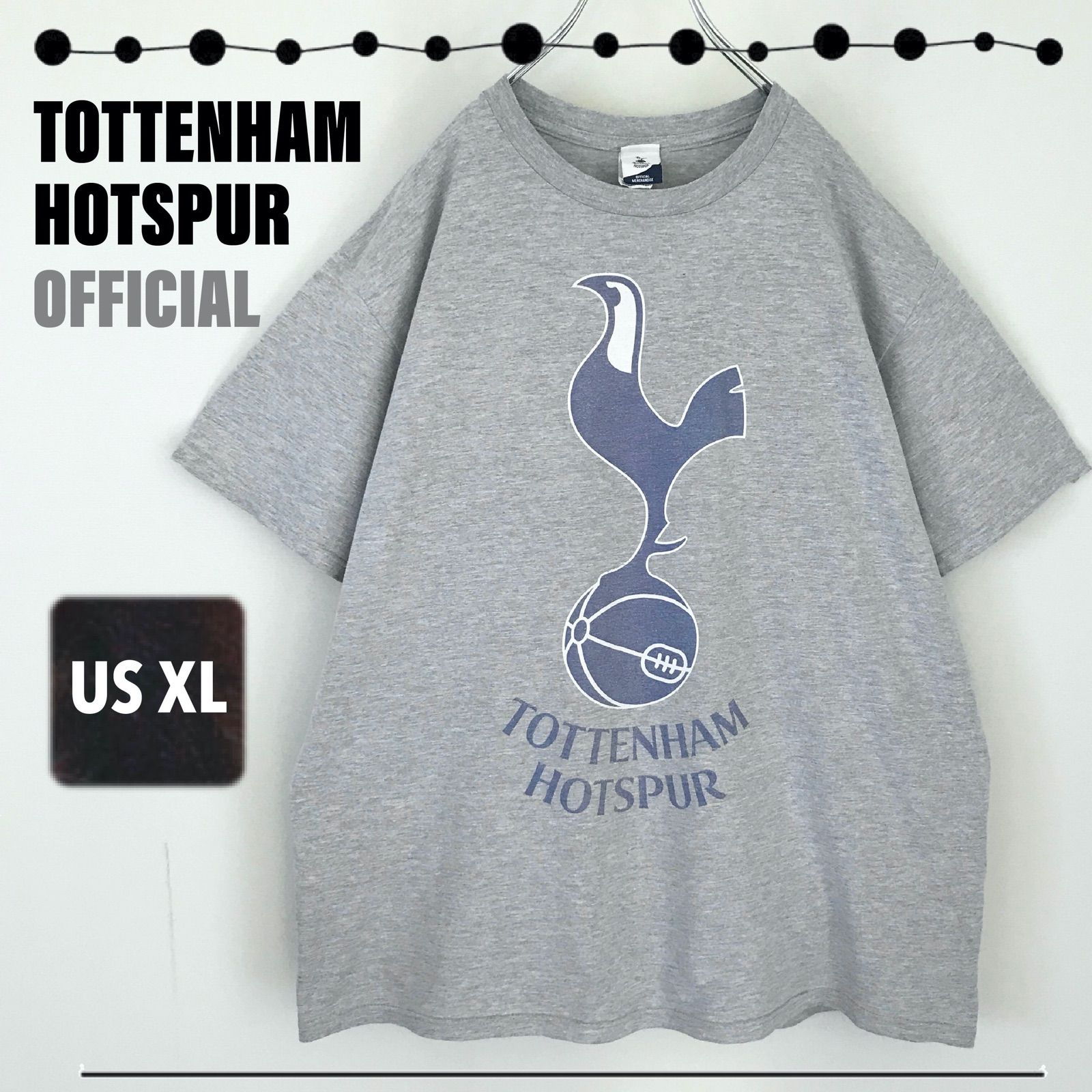 欧州サッカーTOTTENHAM HOTSPUR/トッテナム・ホットスパーロゴプリントTシャツUSAメンズXL  2404A028