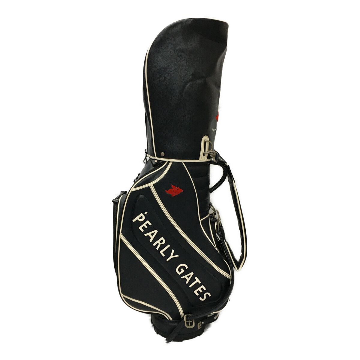 未使用PEARLY GATES ゴルフバッグ ネイビー 美品】☆完売品☆PEARLY GATES ゴルフキャディバッグ 紺ネイビー