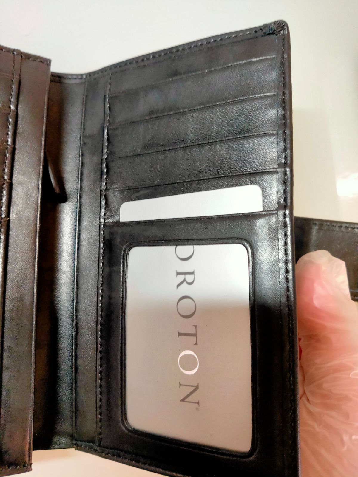 OROTON オロトン 二つ折り 財布 ブラック シンプル 箱付き - イドコ 