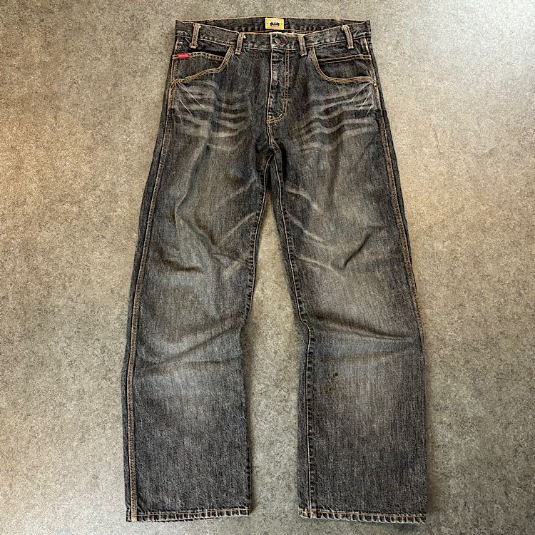 Y2K 90-00s Vintage STAYUPLATE DENIM archive ブラックデニム デニム 