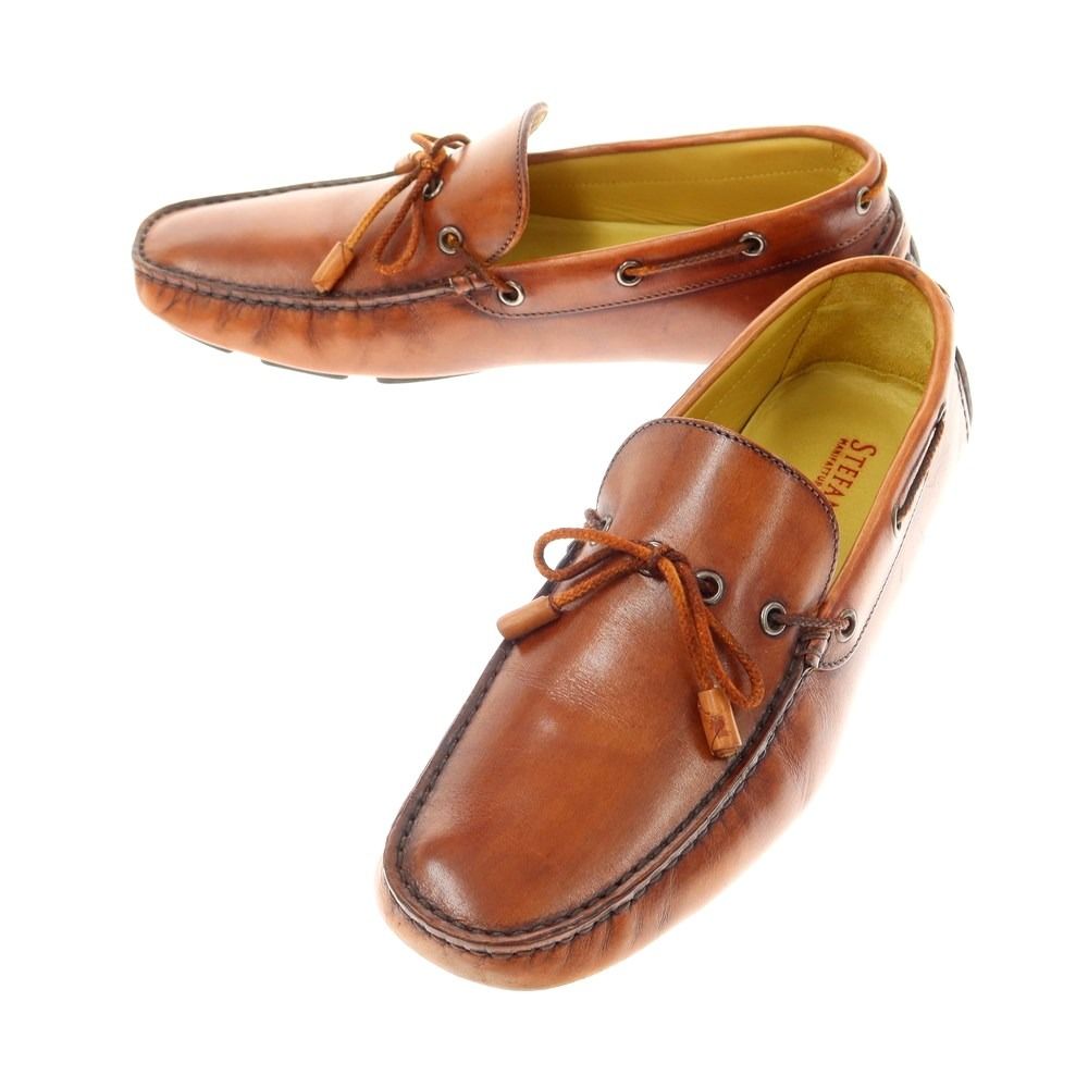 中古】ステファノ ビ STEFANOBI ドライビングシューズ ブラウン  