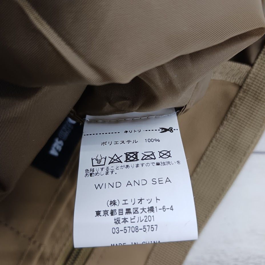 未使用品 WIND AND SEA ウィンダンシー リフレクトートバッグ Reflec TOTE BAG WDS-AC-109 COYOTE