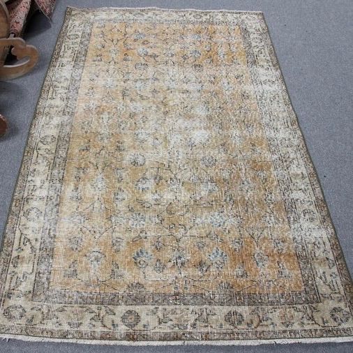 トルコ製 ヴィンテージ ラグ オリエンタルデザイン 113×195 cm Mサイズ