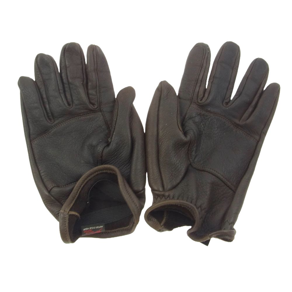 フラットヘッド　ディアスキングローブ　ブラウン　S メンズ THE FLAT HEAD ザフラットヘッド DEER SKIN GLOVE ディアスキン