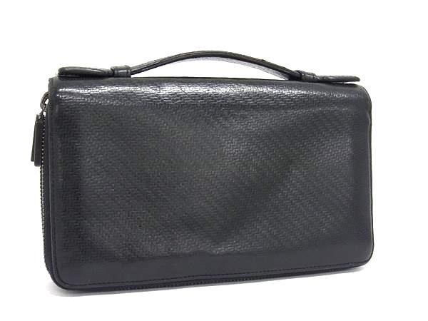 【未使用保管品】ダンヒル 長財布 ロゴプレート ラウンドジップ レザー 黒 セール】【DUNHILL/ダンヒル】シグネチャーコレクション